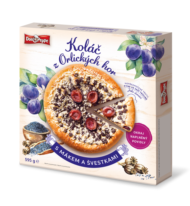 Don Peppe Koláč s mákem a švestkami 595 g