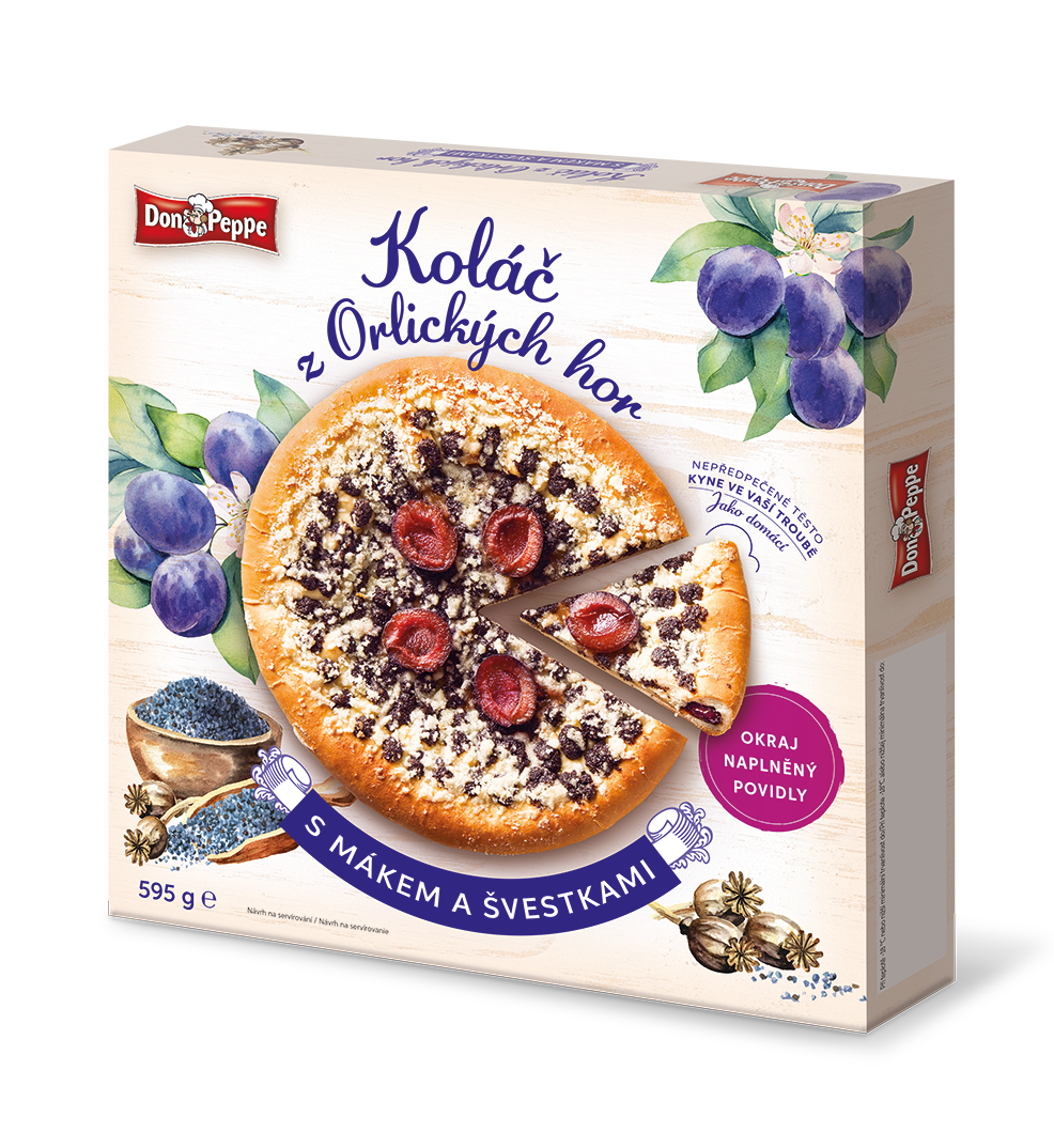 Don Peppe Koláč s mákem a švestkami 595 g
