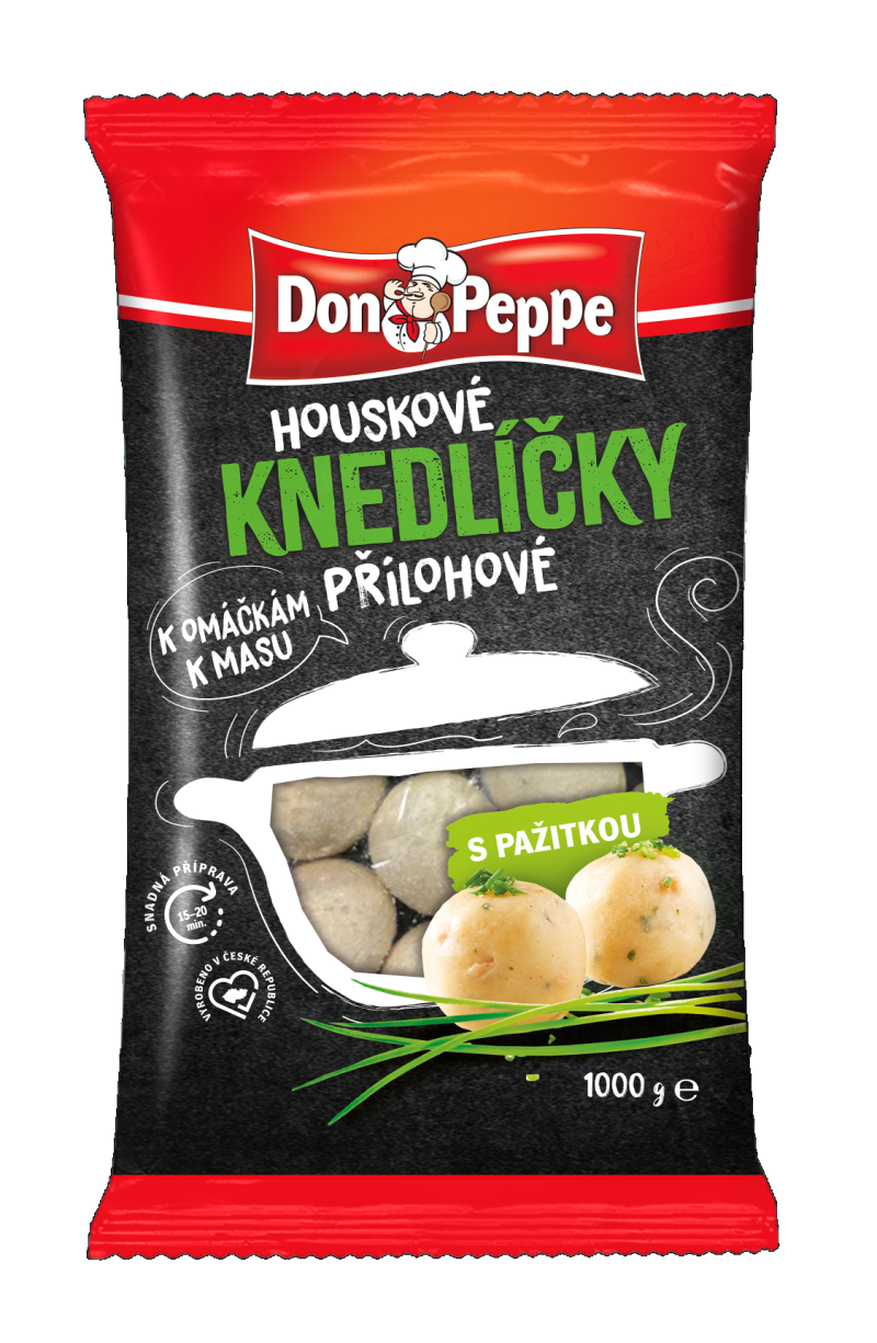 Don Peppe Houskové přílohové knedlíčky s pažitkou